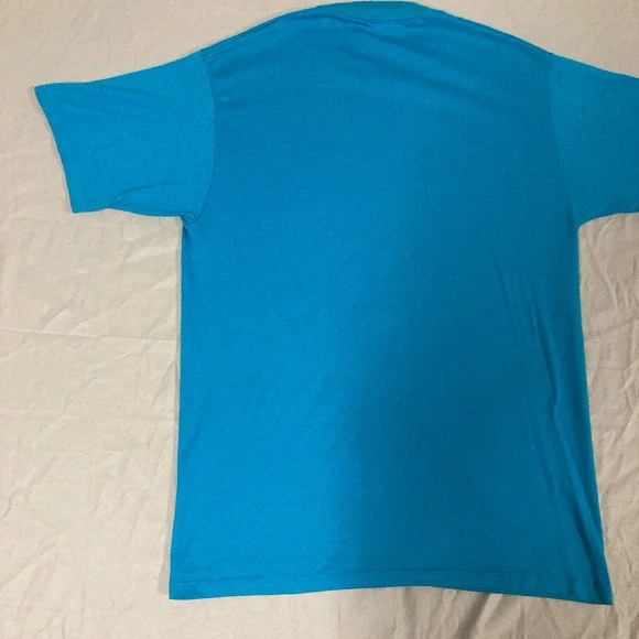 Vintage Jerzees Nashville Music City USA T-Shirt Blue Made in USA Large 50/50 - Picture 12 of 12